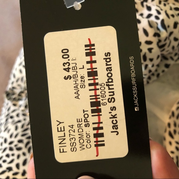 NWT Jack’s Surfboards Finley Dress White & Black - Picture 5 of 6